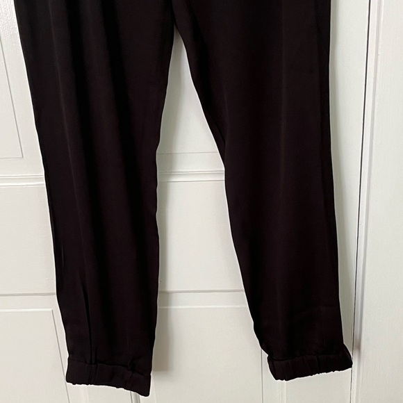 Kate Spade Tuxedo Style Black Viscose Jogger Pants Slacks Size 6 Night Out - Picture 5 of 13
